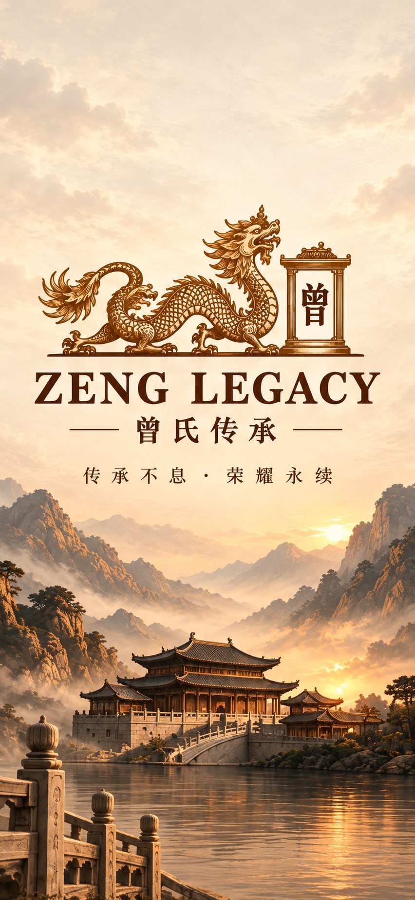 ZENG LEGACY · 曾氏传承 · 传承不息，荣耀永续